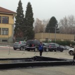Dimostrazioni di lancio nel piazzale