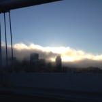 Rientro a San Francisco, nebbia