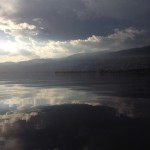Tramonto sul lago