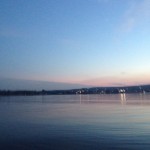 Tramonto sul lago