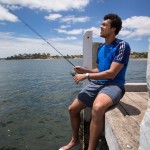 le joueur de tennis Jo-Wilfried Tsonga est friands de pêche. le joueur de tennis Jo-Wilfried Tsonga est un pêcheur - celebs celebrities fishing personaggi famosi a pesca pescatori famosi amanti della pesca
