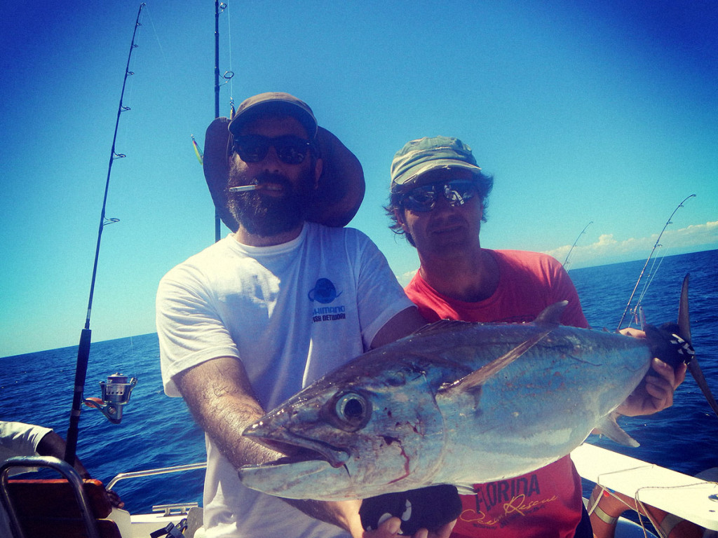 Io e Ale con un Dogtooth Tuna