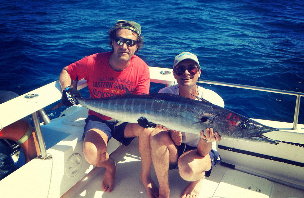 Ale e Tommy con un big Wahoo