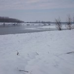 fiume e neve