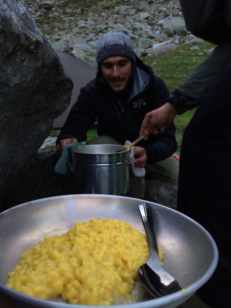 Risotto alla milanese... in quota!